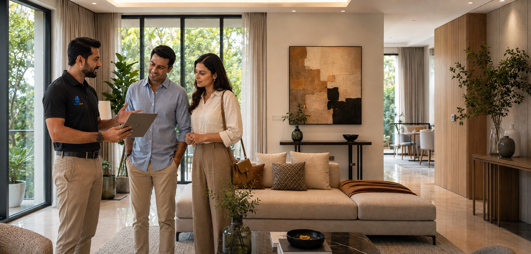 A Rent A Roof advisor with clients