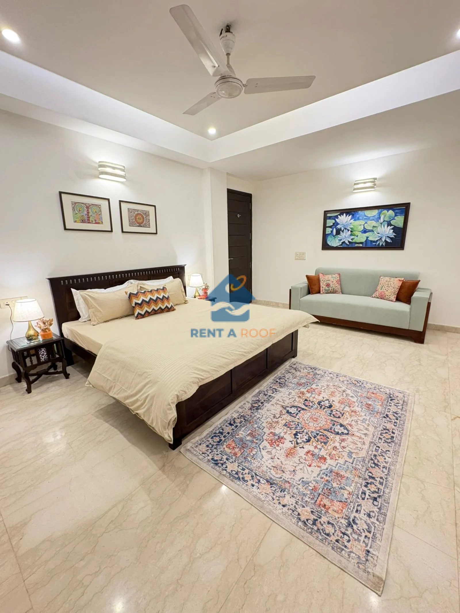 2 BHK on First Floor for Rent in Greater Kailash 1