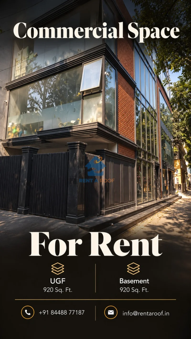 Commercial space on Upper ground Floor for Rent in Malviya Nagar
